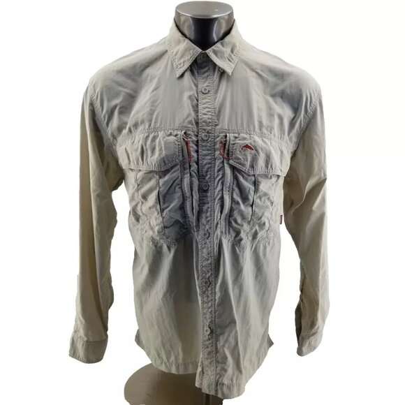 Simms Fishing Shirt Mens Large Vented COR3 Hiking outdoor sports - Picture 1 of 9